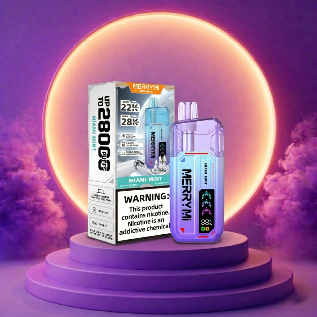 MerryMi Mecha X 28K - Vaper con nicotina y muchas caladas